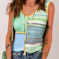 Contrast V-Neck Tank