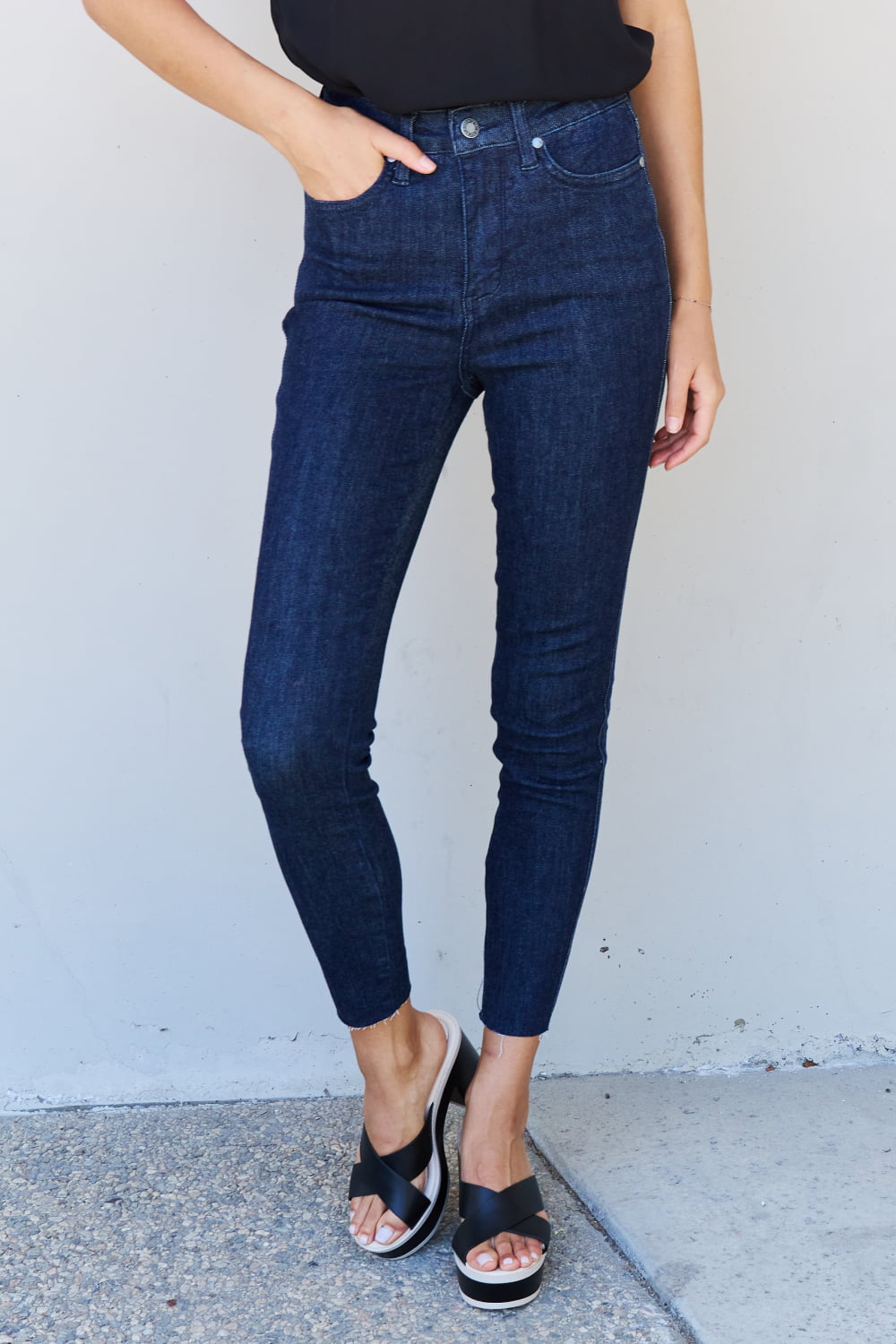 Judy Blue Esme Full Size Tummy Control High Waist Skinny Jeans