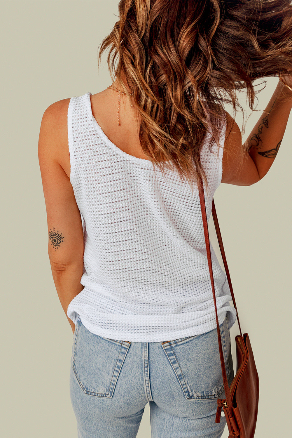 Openwork Pocket Tank