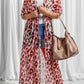 Animal Print Half Sleeve Duster Kimono