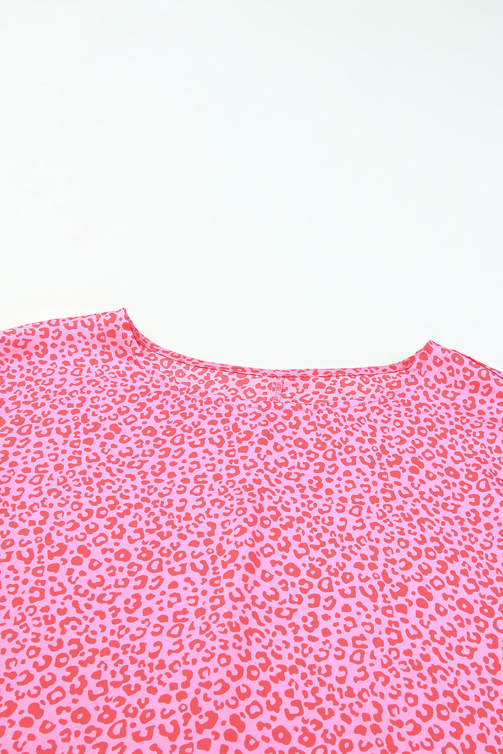 Leopard Smocked Flounce Sleeve Blouse